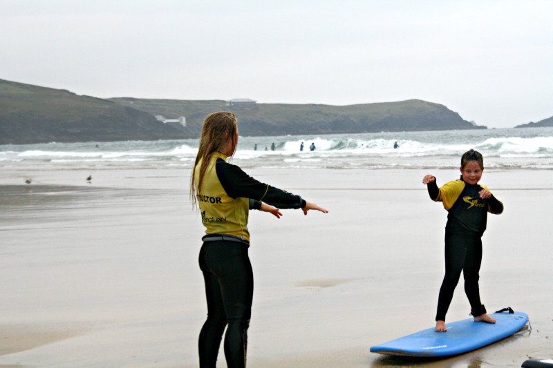 서핑 강습 Newquay Fistral Beach Kids