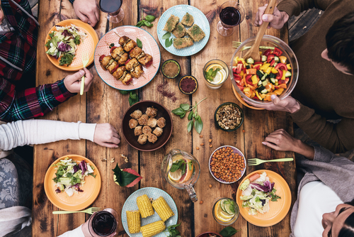 Dinner table via Shutterstock
