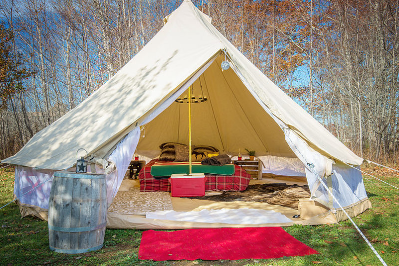 Glamping en Oak Island, Nueva Escocia