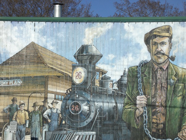 Stony Plain Murals - Starker Arm des Gesetzes Wandbild