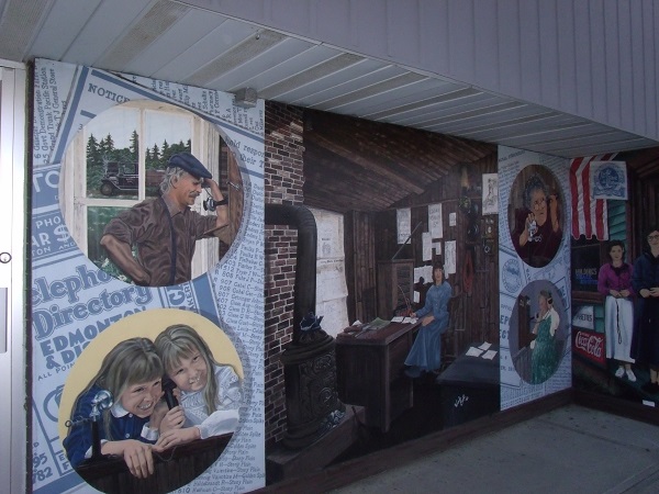 Stony Plain Murals - The Connection 1906-1963