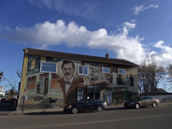 Stony Plain Murals - Tienda general y oficina de correos de Jacob Miller