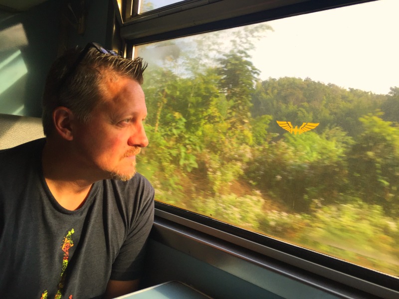 Train Travel in Thailand - Looking out the Window