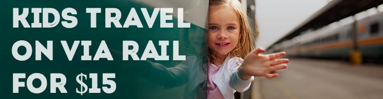 Les enfants voyagent via Rail tout l'été pour 15 $