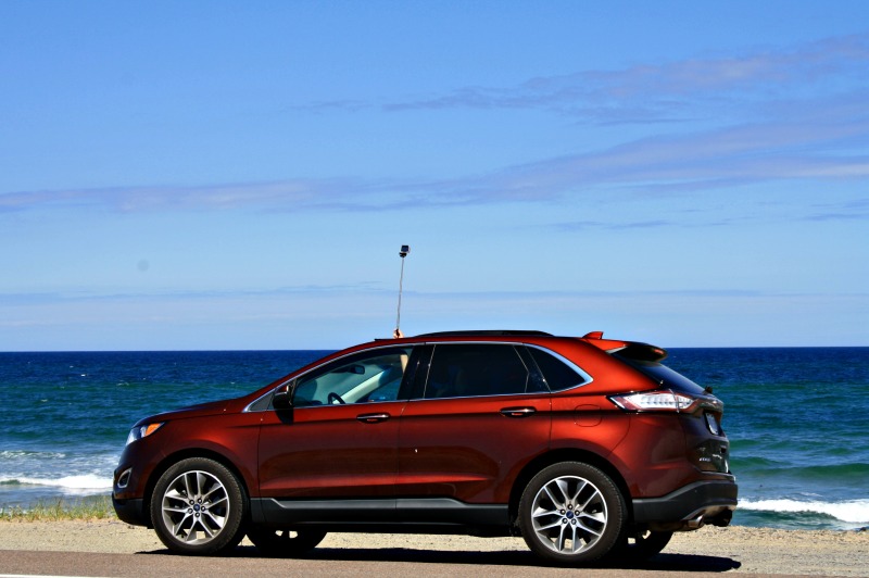 Selfie Sortez le toit ouvrant du Ford Edge 2016, Photo : Helen Earley