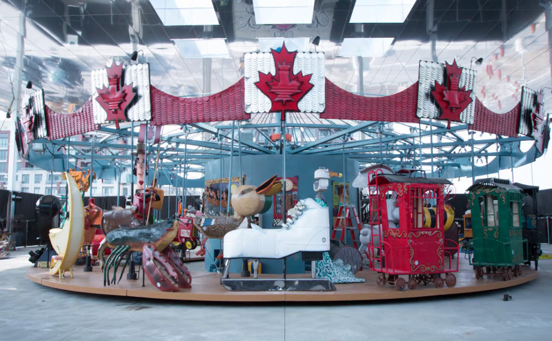 Take a ride on the Pride of Canada Carousel in Markham!