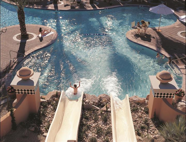 Slide into the Sonoran Splash pool - photo Fairmont Scottsdale Princess