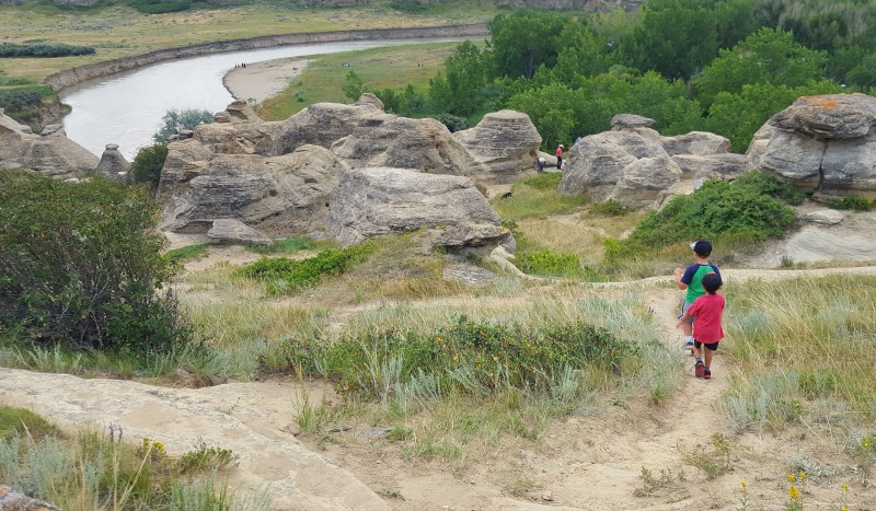 Writing on Stone Provincial Park is great for getting up close and personal with the hoodoos!