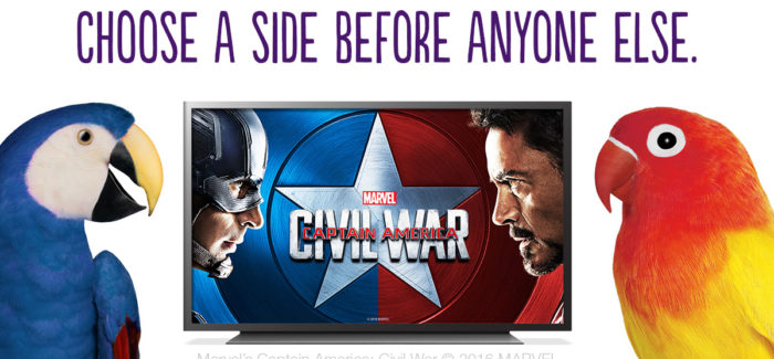 Captain America on TELUS Optik TV