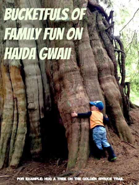 Cubos llenos de diversión familiar en Haida Gwaii