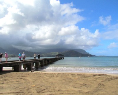 Ready for a close up anytime at Hanalei Bay on Kauai - photo by Debra Smith