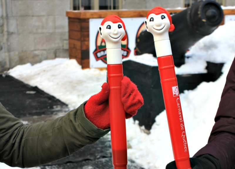 en el Carnaval de Quebec, Les Cannes con caribú/Foto: Helen Earley