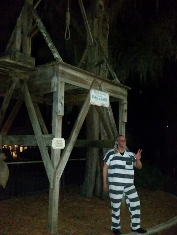 Gators, Gunpowder and Ghosts of St. Augustine, Florida - This inmate claims he’s been hanging around the jail for a long time.  Photo by Debra Smith