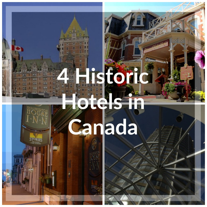 Vier historische Hotels in Kanada