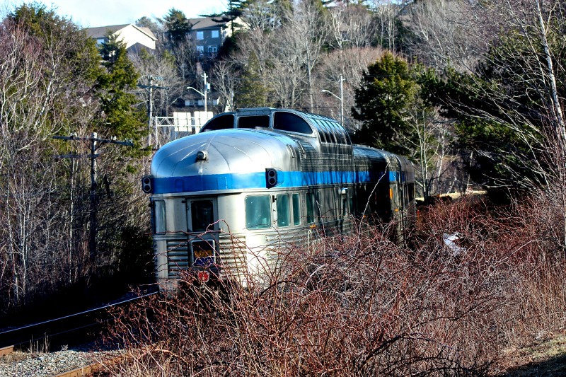 Saying goodbye to the Train heading west Halifax. Photo Heidi Brooks