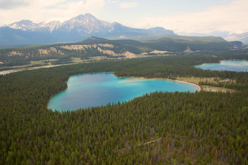 Lake Annette with Lake Edith in the background. Credit Parks Canada Rogier Gruys