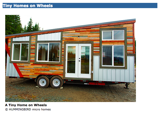 Tiny Home on Wheels Parks Canada 