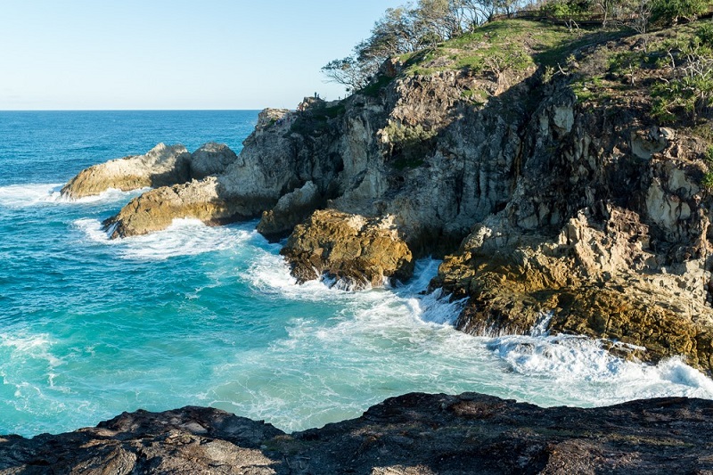 在 Stradbroke 的布里斯班附近露营 北峡谷步道的众多壮丽景色之一 照片 Caroline Faucher