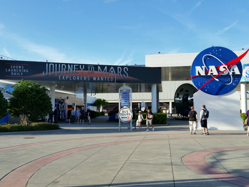 Kennedy Space Center - Did you know NASA's emblem is nicknamed The Meatball - photo by Debra Smith