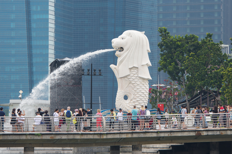 Diversión familiar en Singapur_Famoso Merlion de Singapur Foto Jan Napier