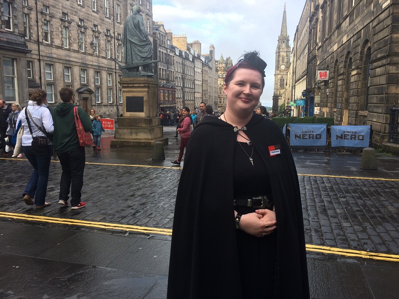 Edinburgh Mercat Tours guide Stephanie - Photo Shelley Cameron-McCarron