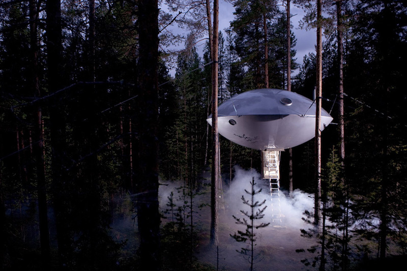 Люкс НЛО Tree Hotel в Швеции