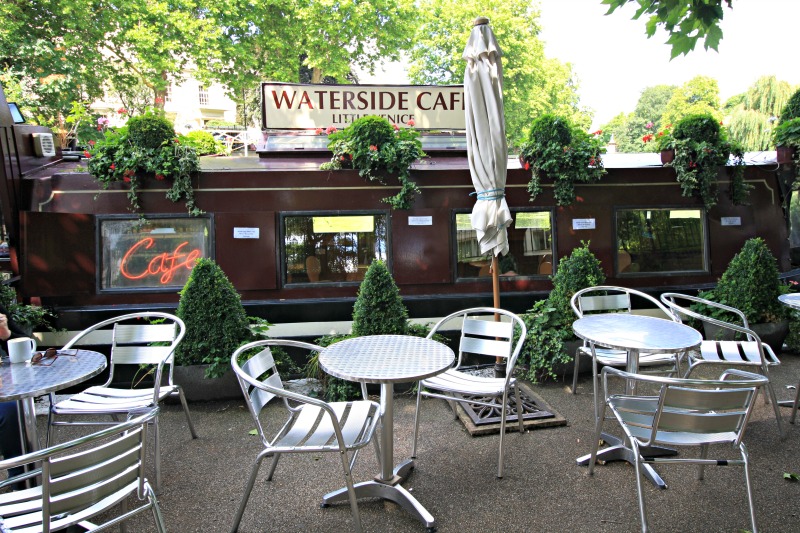 Waterside Cafe in Little Venice, photo by Helen Earley