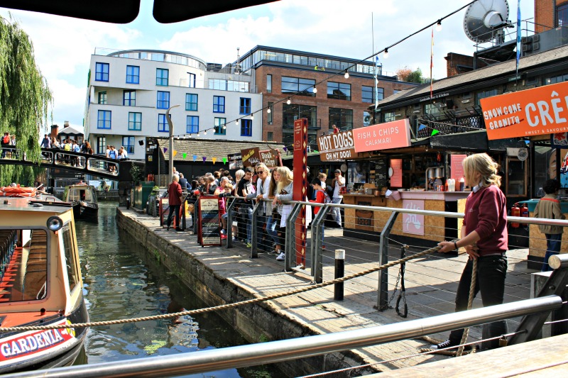 The London Waterbus Moored at Camden Town photo by Helen Earley