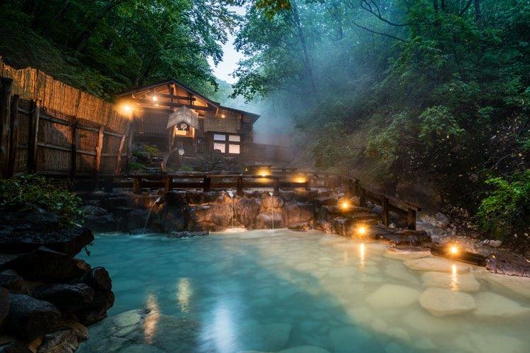 Monstros de neve do Japão - Zao Onsen Grande banho ao ar livre - Fonte Tobu Railway