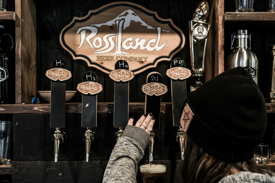 Rossland Beer Company is Rossland's first craft brewery