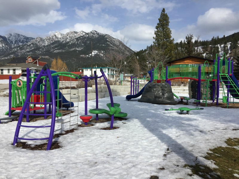 Radium Hot Springs playground