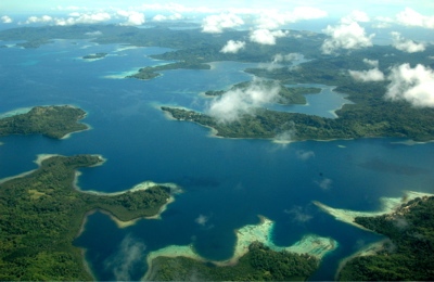 Crédit photo aérienne des Îles Salomon Jim Lounsbury