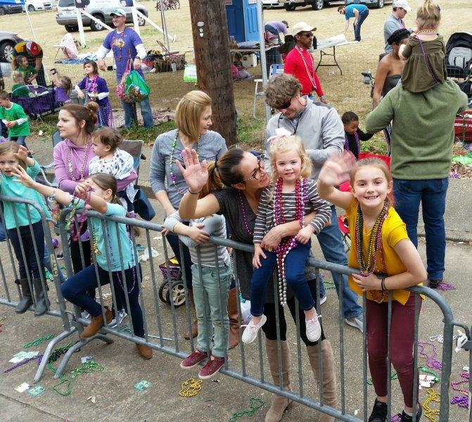 The Lafayette Mardi Gras Guide - Day or night, everyone loves a parade - photo Debra Smith