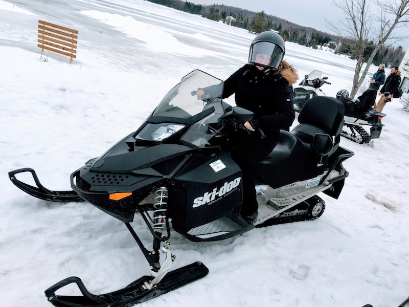Snowmobile Adventures at Esterel Resort in the Laurentian, Quebec