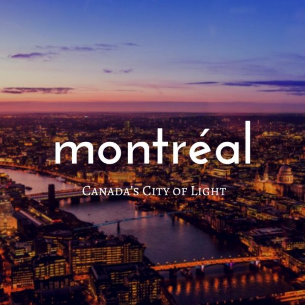 몬트리올은 캐나다의 빛의 도시입니다.
