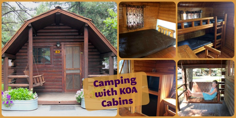 Collage de cabines KOA (Family Fun Canada)