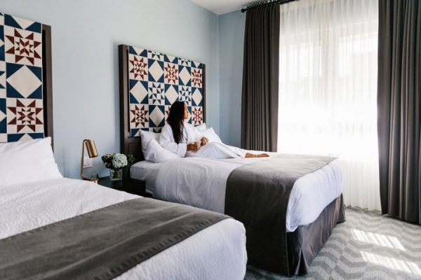 Spacious Rooms with Custom Headboards. Photo Credit Mount Royal Hotel by Pursuit