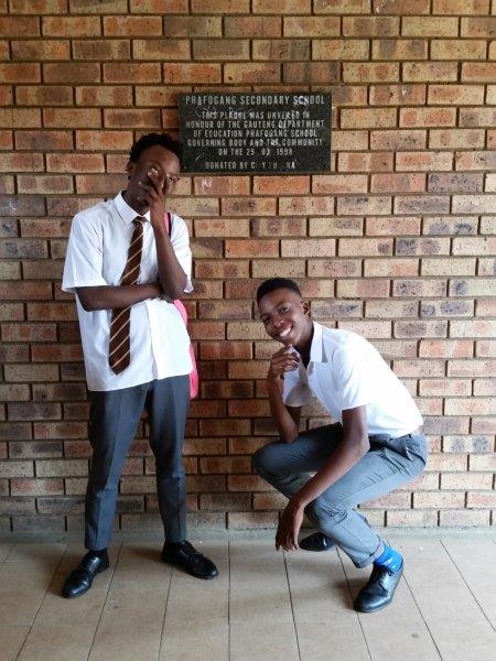 Students at Phafogang School in Soweto - photo Debra Smith