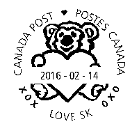 amor saskatchewan matasellos - canada post