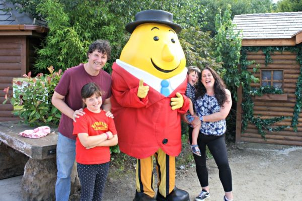 Mr. Tayto and my family Tayto Park in Dublin by Helen Earley