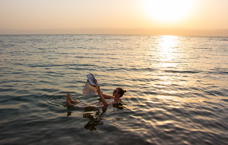 High Salt Content of the Dead Sea Lets You Float Easily - Paula Worthington