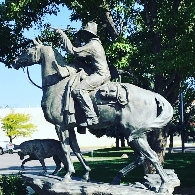 Uma das muitas esculturas na Main Street, Grand Junction