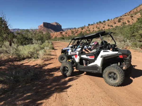 Us girls UTV'ing at Gateway Resort