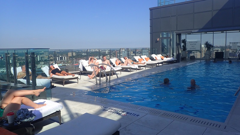 The rooftop pool at Hotel X Toronto - Photo Shelley Cameron McCarron