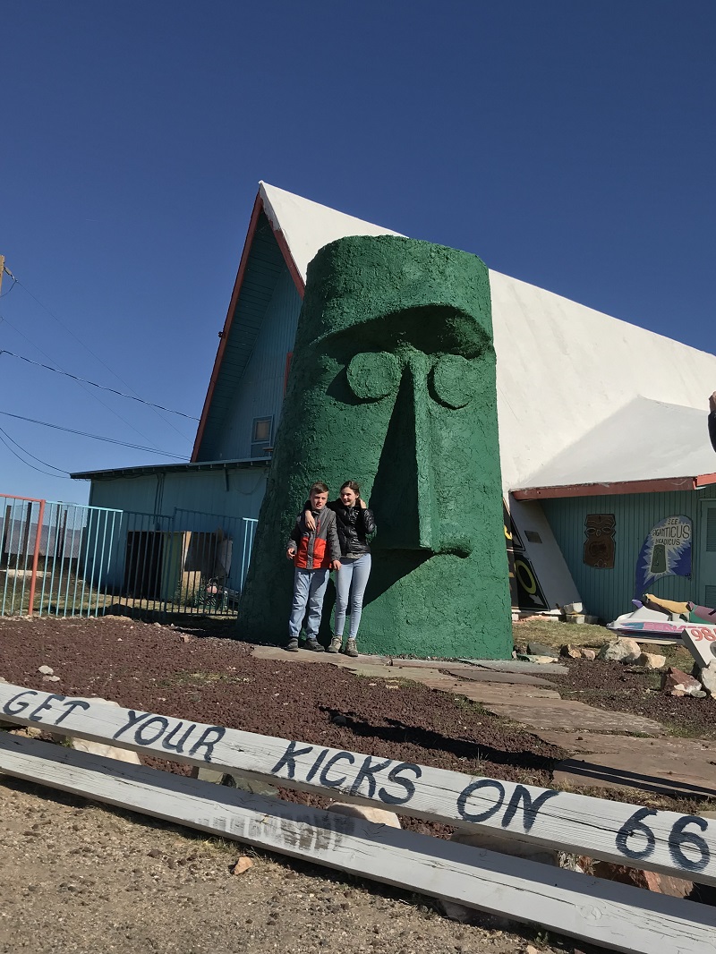 At Giganticus Headicus on Route 66--just another roadside attraction_photo by Blake Ford