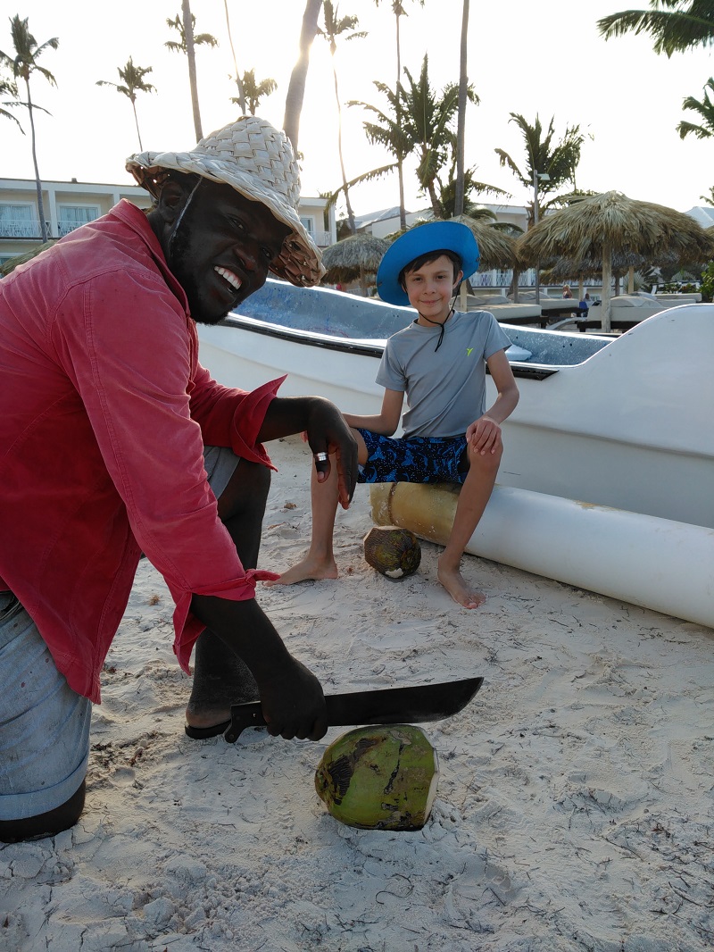 david with coconut - Photo Stephen Johnson