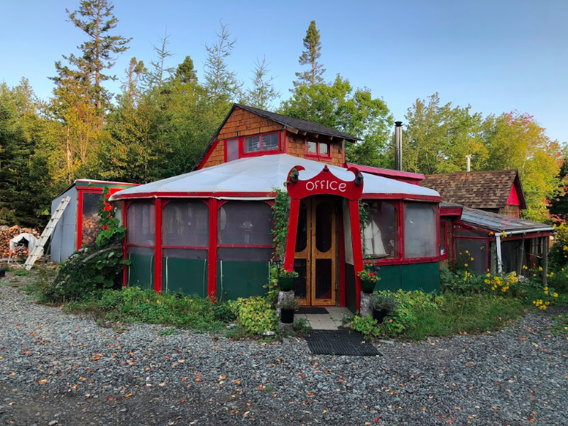 Le bureau Castalia Marsh Eco Retreat sur l'île Grand Manan photo par Helen Earley