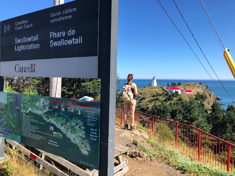 Swallowtail Lightstation Grand Manan Island in the summer photo by Helen Earley