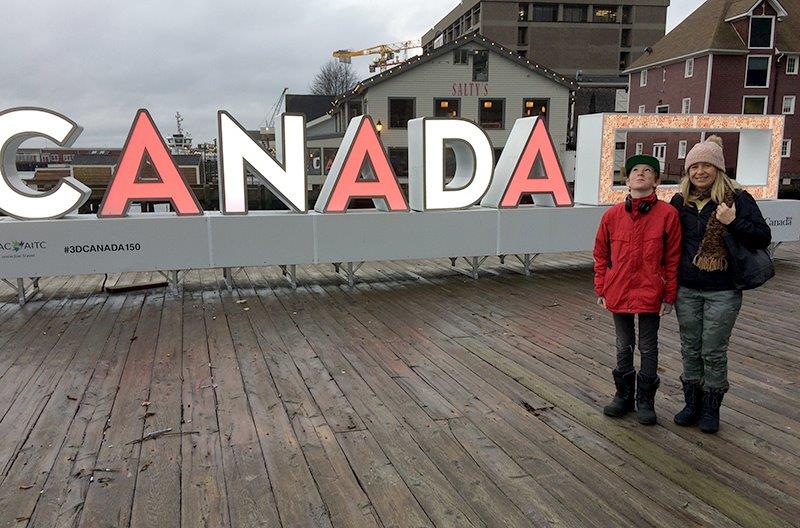 Welcome Home! Canada Sign in Halifax Photo Jennifer Morton