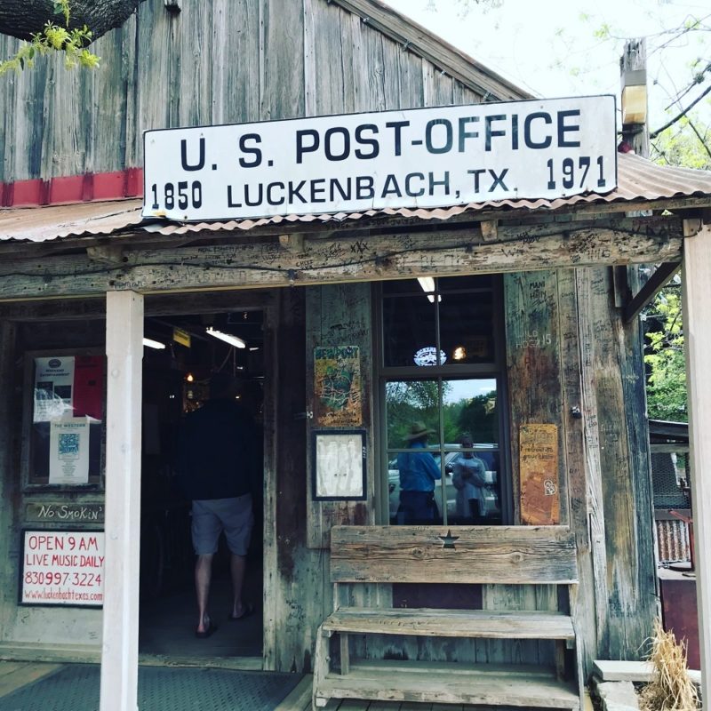 Luckenbach Post Office - credit Kate Robertson
